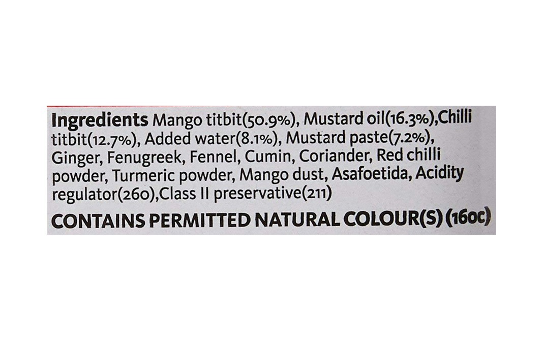 Shelly's Classic Bengali Mango Chilli Pickle   Jar  500 grams